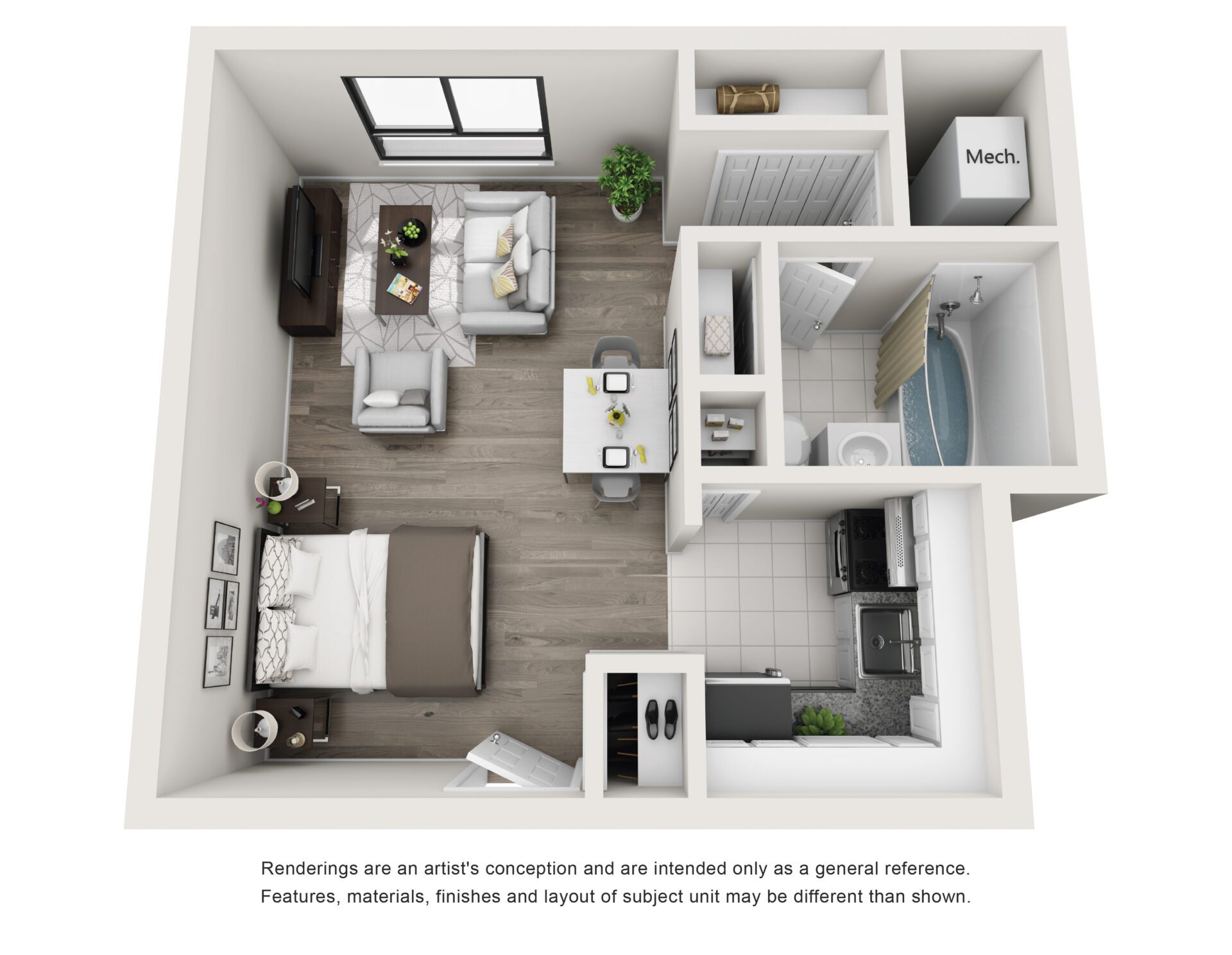 Cityside Apartments Studio Interior